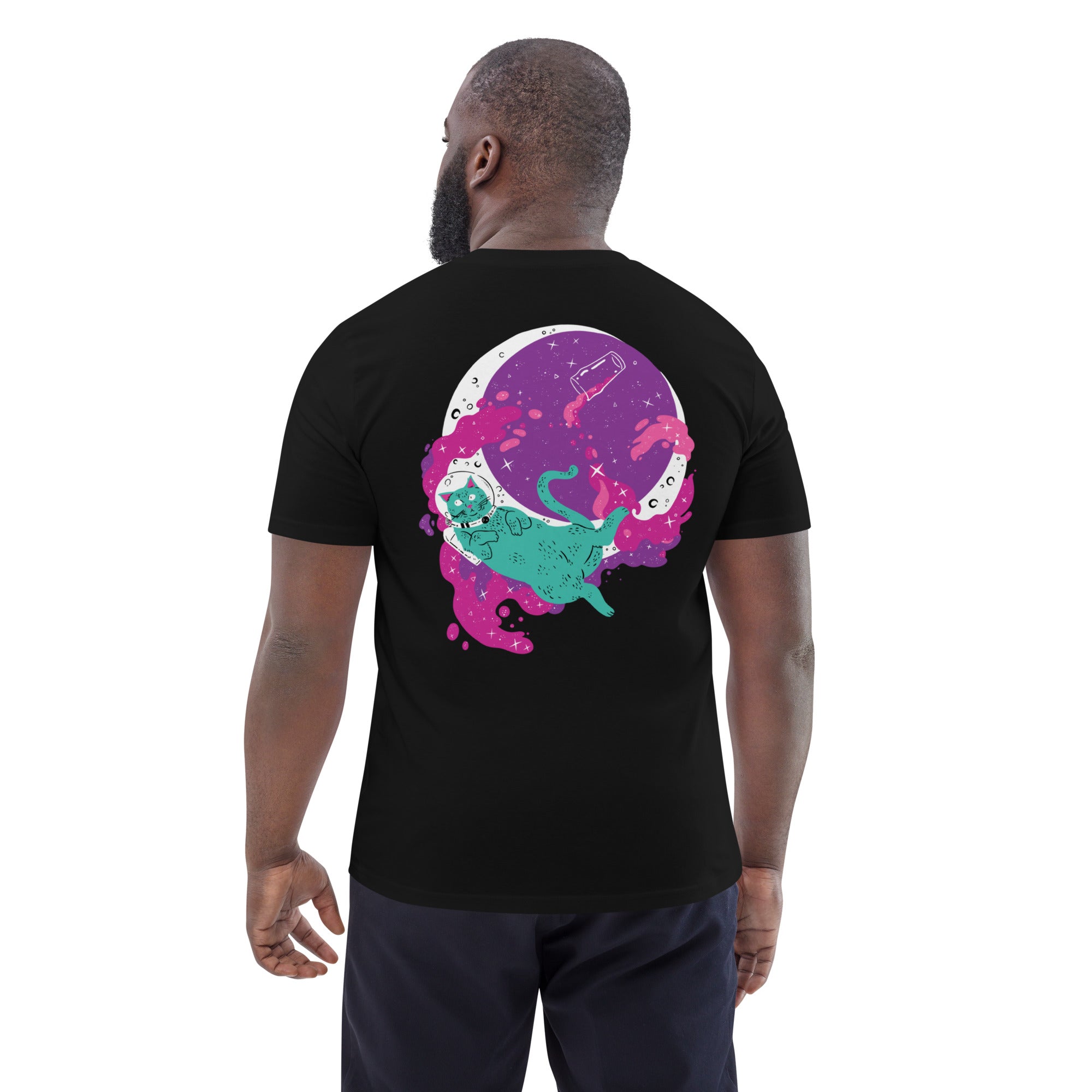 spacekitty unisex organic cotton t-shirt